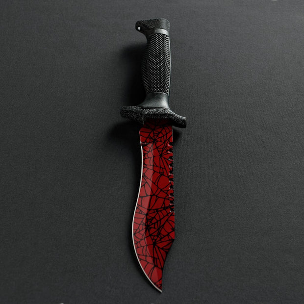 Crimson Web Bowie Knife