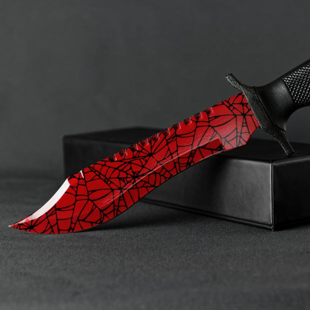 Crimson Web Bowie Knife