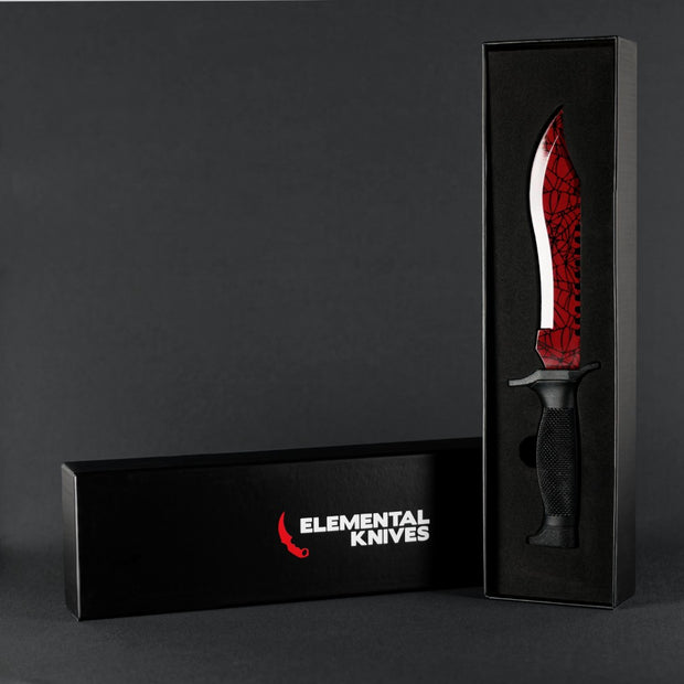 Crimson Web Bowie Knife