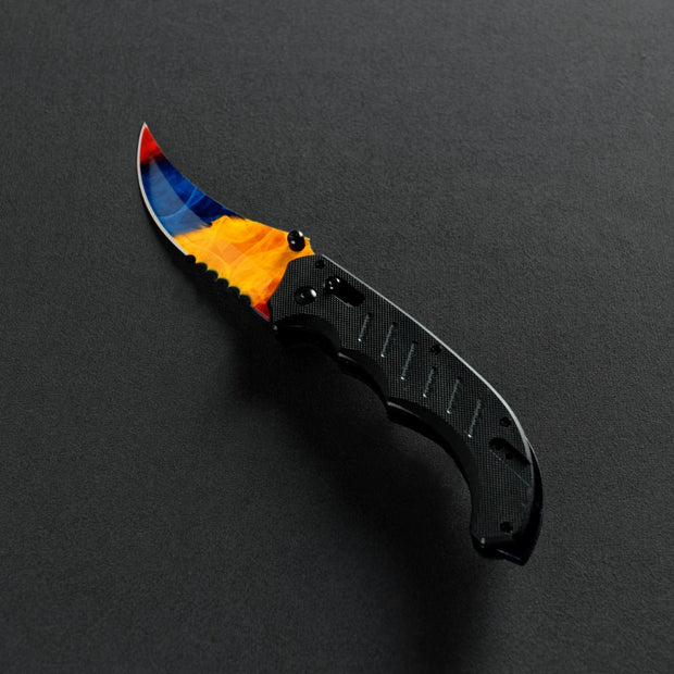 Marble Fade Flip Knife-Real Video Game Knife Skins-Elemental Knives