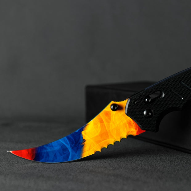 Marble Fade Flip Knife-Real Video Game Knife Skins-Elemental Knives