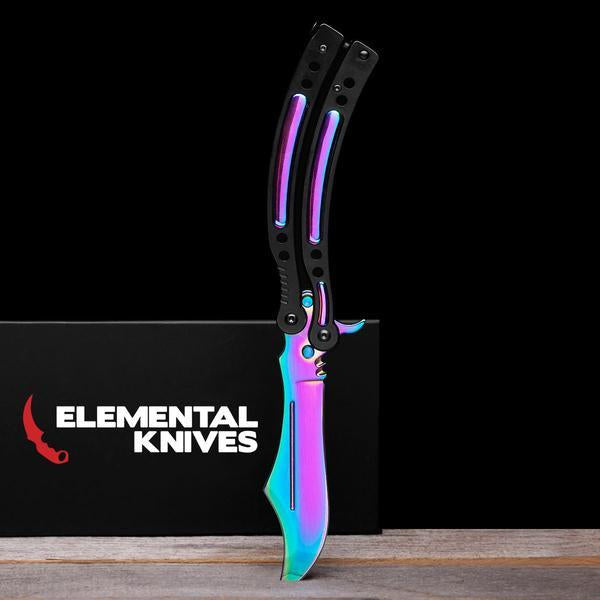 Fade Folding Butterfly Knife-Real Video Game Knife Skins-Elemental Knives