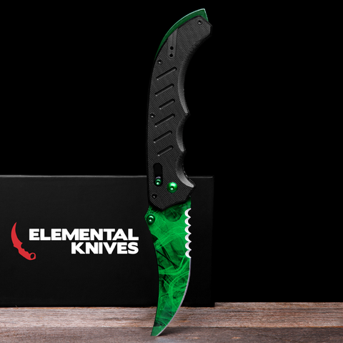 Gamma Phase 2 Flip Knife-Real Video Game Knife Skins-Elemental Knives